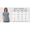 thumbnail image 3 of TEMOFON Tops for Women Short Sleeve Shirts Round Neck Tops Casual Short Sleeve for Women Tunic Tops Trendy Loose Ladies Shirts Blouses, 3 of 6