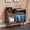 Red, variant on Large Record Player Stand, 350 Vinyl Record Storage Holder, Record Player Table with Power Outlet and LED Light, Record Storage Turntable Stand Wood Cabinet for Living Room,Office