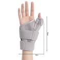 thumbnail image 2 of Wrist Support Splint with Fastener Tape Breathable Extra Soft Adjustable Thumb Support Wrist Protector for Tendonitis Arthritis-Grey, 2 of 8