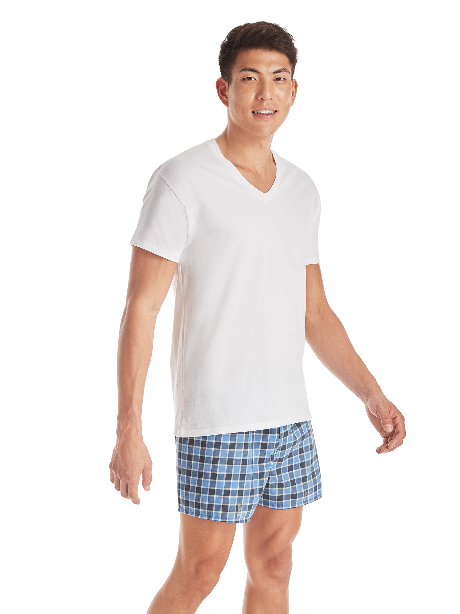 Hanes Men's Super Value Pack White V-Neck Undershirts, 10 Pack - image 5 of 9