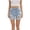 Light blue, variant on CAIXIA Jean Shorts Womens Low Rise High Rise Vintage Denim Y2k Shorts Stretchy Bermuda Shorts Ripped Distressed Rolled Hem Jeans Shorts Jorts Women,S
