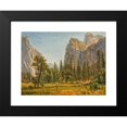 thumbnail image 2 of Albert Bierstadt 14x11 Black Modern Framed Museum Art Print Titled - Bridal Veil Falls, Yosemite Valley, California (1871-1873), 2 of 5