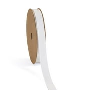 3/8" Textured Grosgrain Ribbon White 20 Yard (90 Ft) Spool