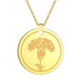 thumbnail image 4 of Carnation Flower Dainty Necklace Charm Jewelry January Birth Flower Mother's Day Gift, 4 of 5