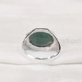 thumbnail image 5 of Emerald Corundum Mans Ring, Natural Emerald Corundum, May Birth Ring, Silver Jewelry, 925 Silver Ring, Gift, Heavy Mens Ring, Arabic Design, Ottoman Style Ring, Christmas, Turkey Mens Signet Ring, 5 of 5