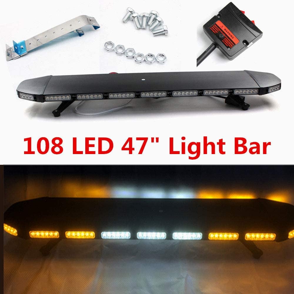 Buy Miumaeov LED Emergency Beacon Strobe Light Bar, 47 Warning Security