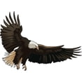 thumbnail image 2 of Landing Eagle Wall Decal Sticker by Wallmonkeys Vinyl Peel & Stick Graphic for Boys (24 in W x 18 in H), 2 of 4
