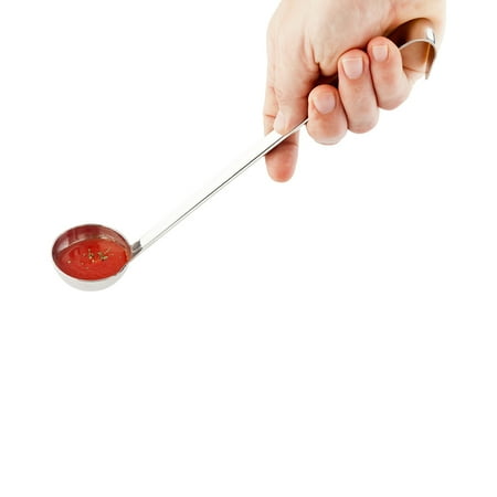 Small Ladle - Stainless Steel Serving Ladle, Serving Spoon - Hook Handle - Commercial Grade - 2 oz - Met Lux