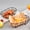 Black, variant on Stainless Steel Cable Mesh Serving Basket Elongated Snack Tray for Chips Chicken Bread Rolls Restaurant Meals Display and Dwelling Kitchen Counter Organization