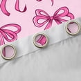 thumbnail image 4 of Manfei Dreamy Pink Bowknot Black Out Curtains, Kawaii Cute Cartoon Bow Curtains Pack of 2 (42x63 Each), Teens Kids Girls Female Bedroom Curtains, Curtains and Drapes Decor, 4 of 6
