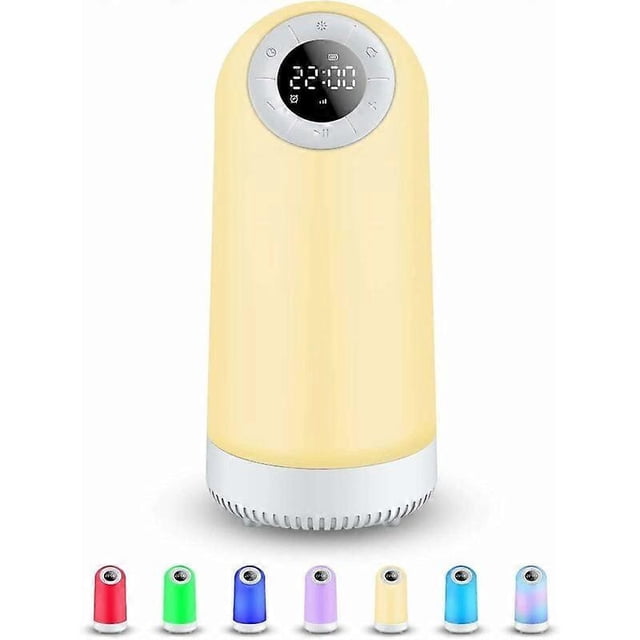 Lampe de Chevet Tactile pour Enfants, Lampe Tactile Colorée Sans Fil pour Chambre Rechargeable Veilleuse de Table avec Haut-Parleur Bluetooth_Perfect Gift