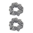 thumbnail image 1 of 2 piezas de coleteros de cabellero gris Colco Gomas para el pelo de algodón para mujer, 1 of 8