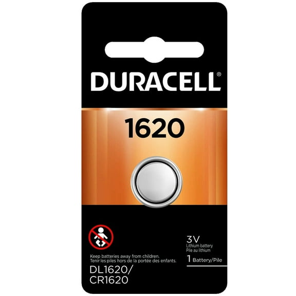 Duracell 1620 Lithium Keyless Entry Battery, 1620, 3-Volt - Quantity 6