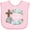 AD-Pink, variant on Inktastic Happy Easter with Cross and Flowers Boys or Girls Baby Bib