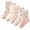 Purple, variant on Balabala Girls Cotton Blend Crew Socks, 5-Pack Cute Ruffle Animal Socks, Soft Stretch School Socks for All-Season Wear (4–14 Years)