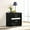 Black, variant on White 2 Nightstand For Bedroom With Secret Jewel Section - Modern 2 Drawers And Hidden Space