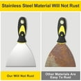 thumbnail image 4 of Rongsi 5Pcs Putty Knife Set, 1" 2" 3" 4" 5" Scraper, Spackle Knife, Paint Scraper, Scraper Tool, No Rusting, Perfect For Repairing Drywall, Removing Wallpaper, Mud, Plaster Scraping, 4 of 6