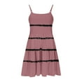 thumbnail image 6 of FamilyThread Girls Casual Stripe Sleeveless Dresses Spaghetti Strap Summer Swing Twirly Sundress A-Line Dress For 4-14Y, 6 of 7