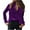 Purple, variant on Njoeus Women Blouse, Womens Velvet Long Sleeve Casual Shirts Vintage Lapel Button Up T-Shirt Blouse Tunic Tops with Pocket S-XXL