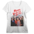 thumbnail image 5 of Buffy the Vampire Slayer Character Group Women's White Short Sleeve Crew Neck Tee-3XL, 5 of 7