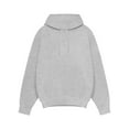 thumbnail image 2 of MAWCLOS Men Hooded Sweatshirt Long Sleeve Hoodies Drawstring Sweatshirts Thick Fall Solid Color Hoodie Tops Light Gray XS, 2 of 3
