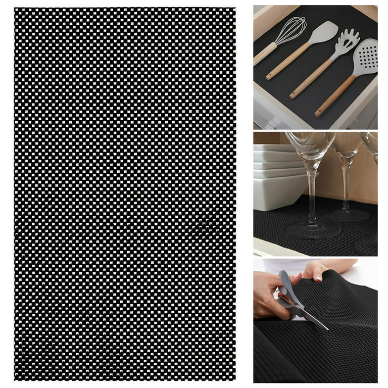 PVC Grip Mat Non Adhesive Drawer Liner Anti Slip Shelf Liner for