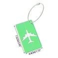 thumbnail image 5 of Green Aluminum Alloy Luggage Tag For Suitcase Baggage Handbag School Instrument Label Travel Id Tag With Stainless Steel Ring Durable And Lightweight For Travelers, 5 of 5