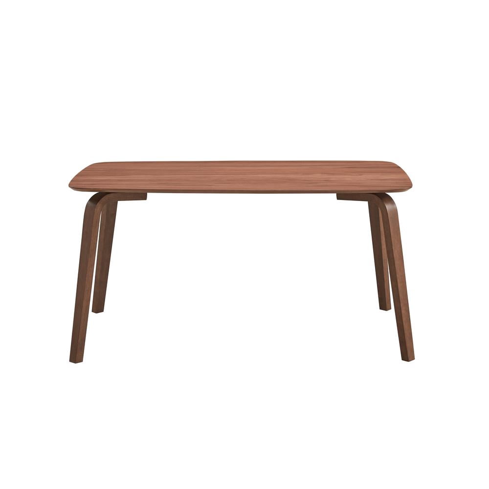 ACME Landon Square Wooden Top Dining Table in Salvage Brown