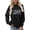 Black, variant on Autumn Cozy Hooded Sweatshirt for Everyday Casual Wear with Graphic Print Soft Top in Relaxed Fit Winter Ready Women's Pullover Yellow 3XL
