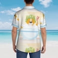 thumbnail image 4 of Fuzoiu Corgi In The Shower Cap Bathing Print Hawaiian Shirt for Men, Summer Beach Casual Short Sleeve Button Down Shirts, Men’s Beach Summer Shirts with Pocket,XX-Large, 4 of 7