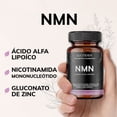 thumbnail image 3 of Quotidien | Nmn (nicotinamida Mononucleótido) 300mg + Acido Alfa Lipoico + Glicinato De Magnesio (magnesium Glycinate) + Gluconato De Zinc + Calcio - Vitaminas hombres / Mujeres | 60 Cápsulas Veganas, 3 of 7