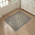 thumbnail image 3 of ODIKA 3'x5' Ivory Antique Traditional Medallion Floral Washable Accent Rug Classic Style Ornate Border Pattern for Bedside, Nursery Room, Pet Friendly & Non-Shedding, 3 of 7