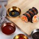 thumbnail image 2 of QUTETN Golden Sauce Dish Appetizer Serving Tray Stainless Steel Sauce Dishes Spice Dish Plates Kitchen Supplies, 2 of 4