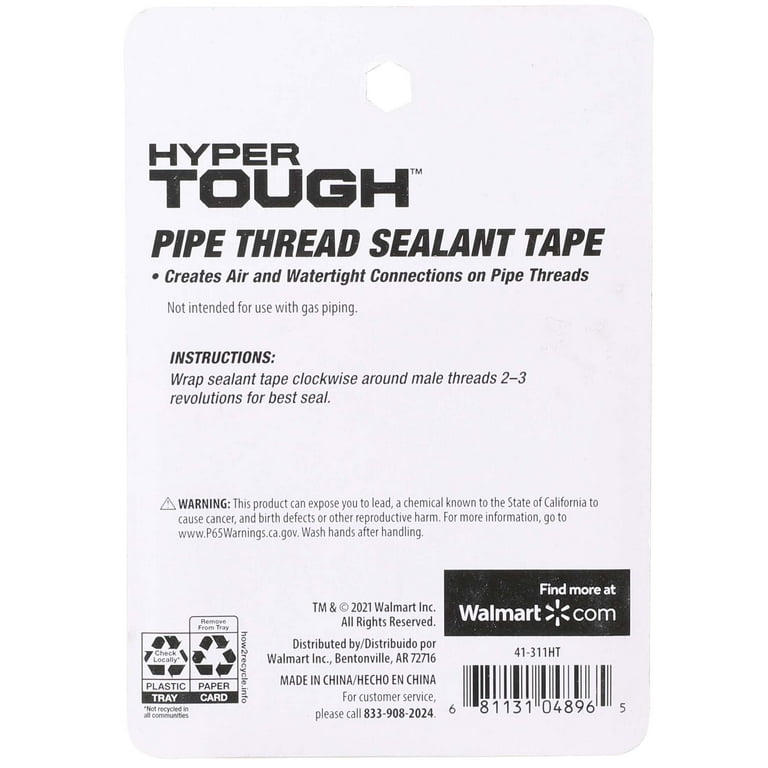 Hyper Tough Pfte Tape, Model Number 41-311HT