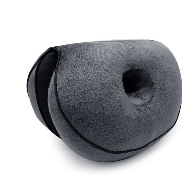 Cojín de cintura de oficina con hermoso cojín de felpa para glúteos, cojín de pedo doblado por la mitad, almohada de cojín de doble propósito