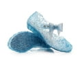 thumbnail image 5 of Girls'sandals Toddler Kids Girls Summer Jelly Shoes Sandals Child Glitter Sandals with Bow Kids Sandals Sky Blue 6.5 Years-7 Years, 5 of 6