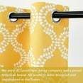 thumbnail image 2 of Driftaway Julianna Geometric Pattern Thermal Insulated Blackout/Room Darkening Grommet Unlined Window Curtains,Set Of Two Panels, Each 52"X63" (Golden Yellow)&Nbsp;, 2 of 7