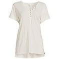 thumbnail image 5 of Time and Tru Women's Short Sleeve Henley, 5 of 5
