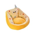 thumbnail image 3 of Sillón con cojín kawaii, sofá perezoso, divertido y cómodo, decoración para dormitorio interior. Amarillo, 3 of 7