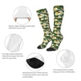 thumbnail image 6 of Daiia Sports Socks Sunflowers And Butterflies Printed Novelty Crew Socks for Men Women Knee High Socks Cotton Socks Soft & Breathable Support Unisex Socks, 6 of 9