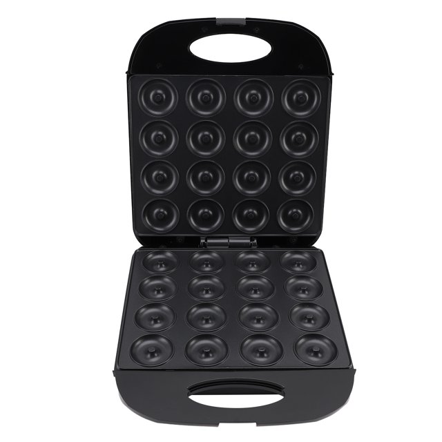 Mini Donut Maker Machine, 1400W Electric Doughnut Maker Machine with Non Stick Sur face, Smart Temperature Control Pancake Maker, 16 Holes Doughnut Machine, Easy to Clean