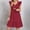 *Wine, variant on ClodeEU Women's Flowy Cute Ruffle Cap Sleeve V Neck Babydoll Dresses,Swing Mini Dress Sundress Purple,Womens Plus XL