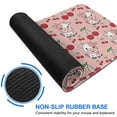 thumbnail image 6 of Long Mouse Pads for Desk,Pink Cow Cherry Pattern Desk Mats on Top Of Desks, Desk Mouse Pad Extra Large with 3mm Non-Slip Base and Stitched Edge for Gaming,Office,Work,Home 31.5"x11.8", 6 of 6