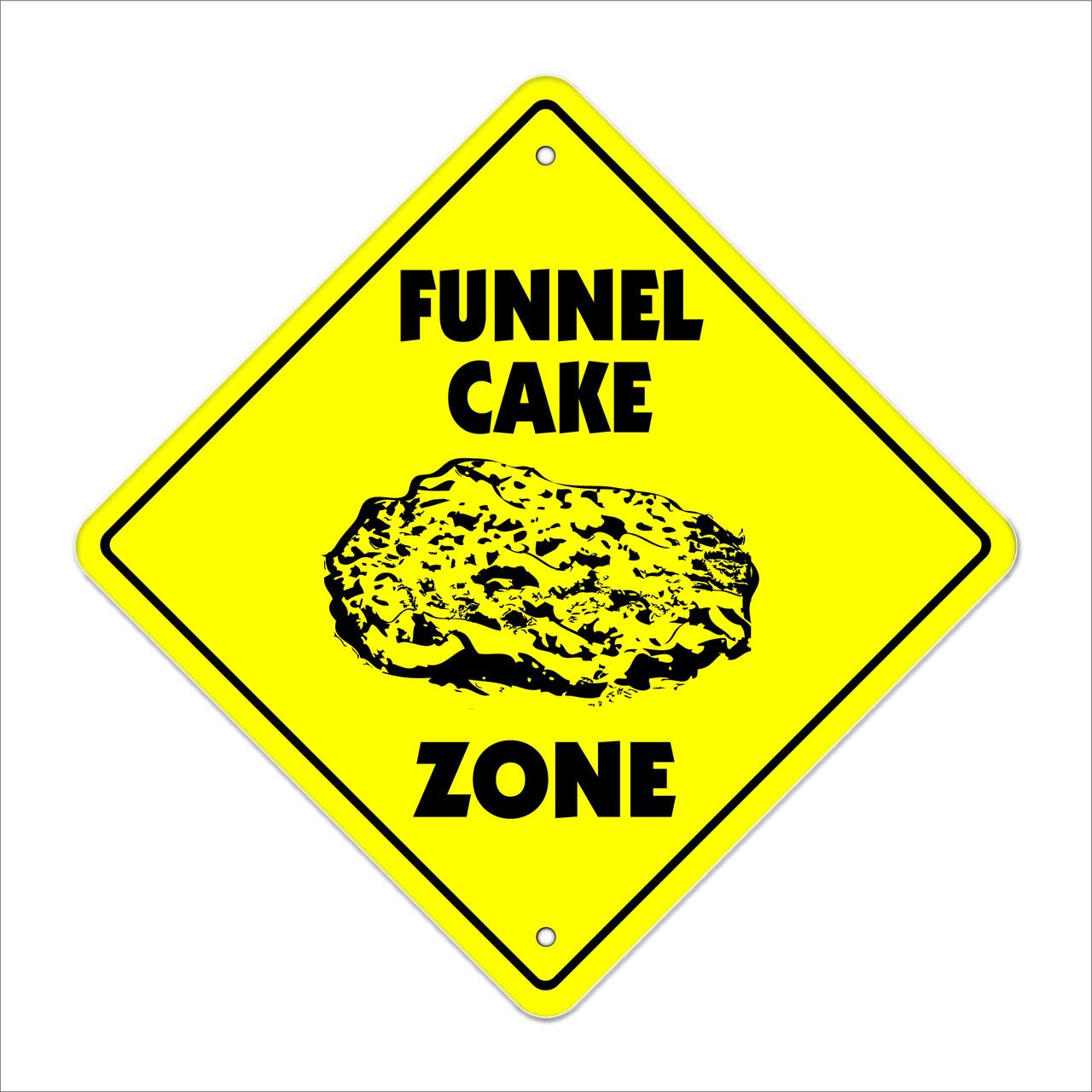 Funnel Cake Crossing Decal Zone Xing Tall fried dough