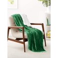 thumbnail image 1 of Kids Ultra-Soft Micromink Sherpa Blanket - Throw, Grass Green, 1 of 6