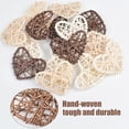 thumbnail image 4 of thovorrnl Christmas Bowl Fillers - 15pcs Decorative Balls for Bowls, Wicker Rattan Heart Balls for Home Decor, 4 of 7