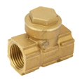 thumbnail image 2 of Check Valve, DN15 1/2" Check Valve Brass Automatic One Way Swing Check Valve for Water Oil Acidic Media, Check Valves, 2 of 8