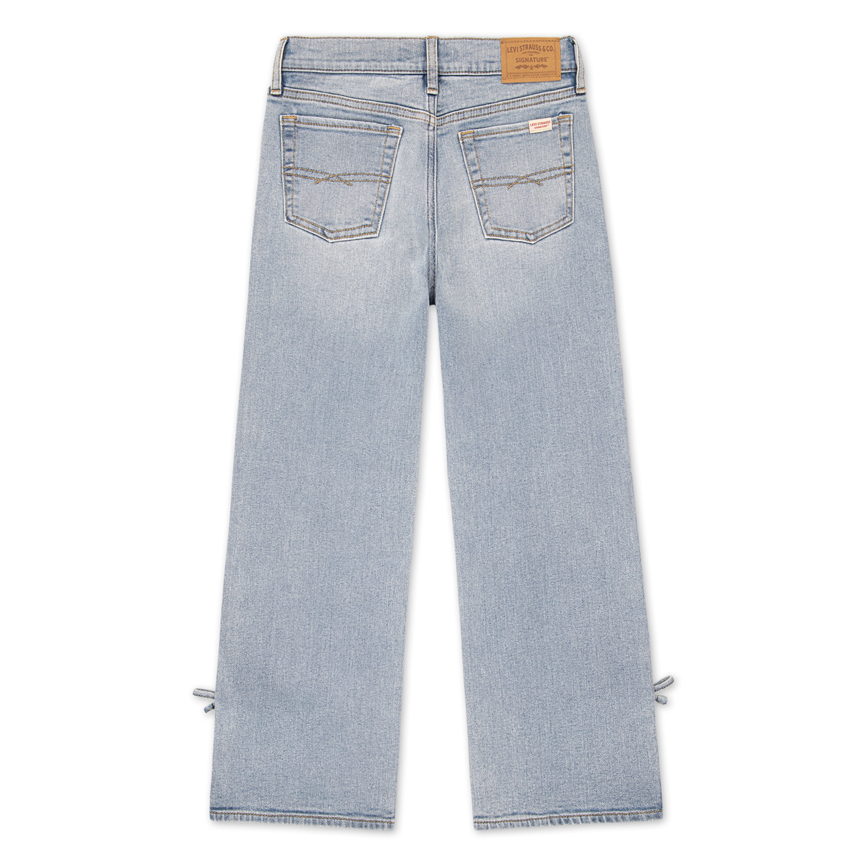 Levi Strauss Signature Girls Wide Leg Jeans, Sizes 5-18