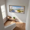 thumbnail image 7 of Ocean Beach Window Canvas Wall Art - Summer Coastal Seascape Picture Landscape Canvas Prints, Horizontal Tropical Sea Paintings Artwork for Home Decor, 7 of 7