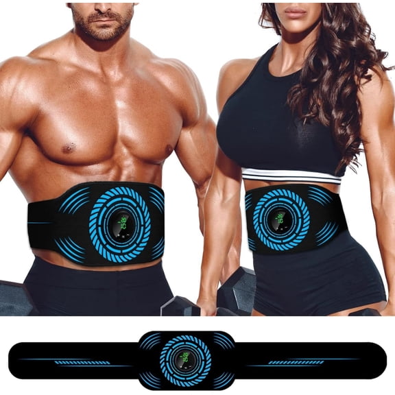 CNV EMS Abs Stimulator Toning Belt - Electric Abdominal Trainer for Muscle Sculpting & Waist Trimming